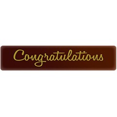 Chocolatree Congratulations Chocolate Decoration – 70/Box WS-999CTRE49857