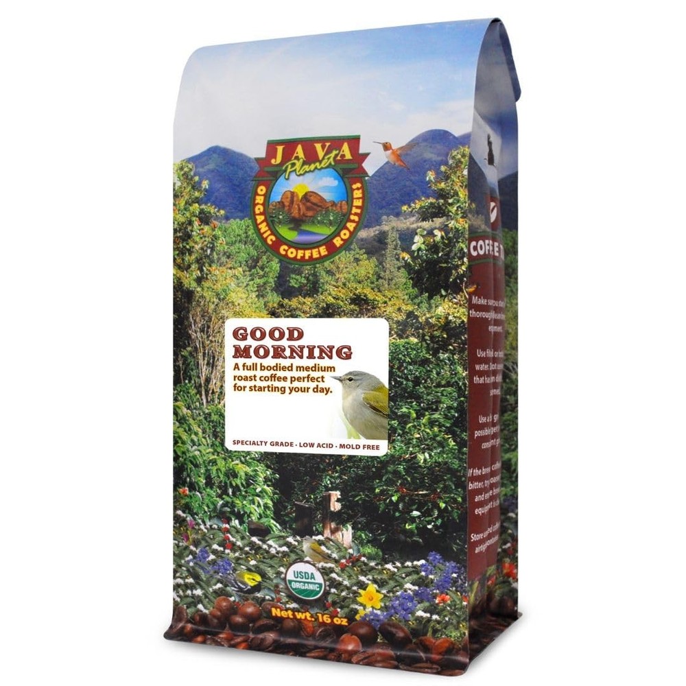 Low Acid Organic Coffee – Whole Bean, Mold-Free & 16 Ounce (Pack of 1)