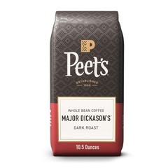 Peet’s Major Dickason’s Blend Dark Roast – 10.5 Ounce 100% Arabica Whole Beans