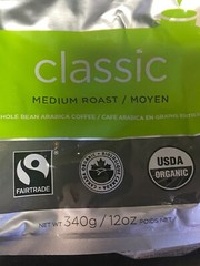 Ethical Bean Fairtrade Organic Coffee, Classic Medium Roast, Ground Coffee Beans