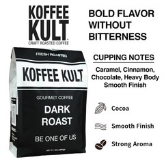 Smooth & Well Balanced Dark Roast Coffee – 100% Arabica 32oz