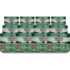 Organic Valley Clarified Butter Ghee 7.5 Oz Jar Oil 12 Pack