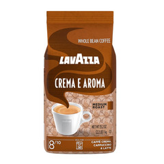 Crema E Aroma Whole Bean Coffee Blend, 2.2-Pound Bag , Balanced medium roast wit