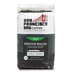 Decaf French Roast Whole Bean Coffee – 2LB Swiss Water Decaffeinated