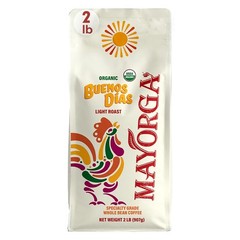 Coffee Buenos Días Blend, 2 lb bag – Bright Light Roast Coffee – Organic Coffee