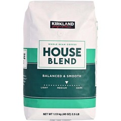 Kirkland Signature House Blend Whole Bean Coffee, Medium Roast, 40 Ounce
