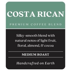 Whole Bean Coffee, Medium Roast, Costa Rican Blend, 5 Lb.