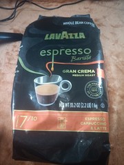 Lavazza Espresso Barista Gran Crema Whole Bean Coffee 2.2Lb Dark Roast 35.2Oz
