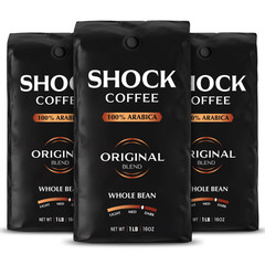 Coffee Whole Bean, the Strongest Caffeinated All-Natural Coffee, up to 50% More