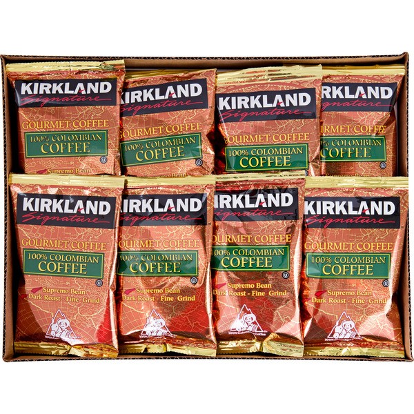 Kirkland Signature 100% Colombian Ground Coffee, Dark Roast, 3 lbs (2 Pack)