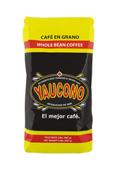 Yaucono Whole Bean Coffee in Bag, Medium Roast, Fresh from Puerto Rico, 2 Pound