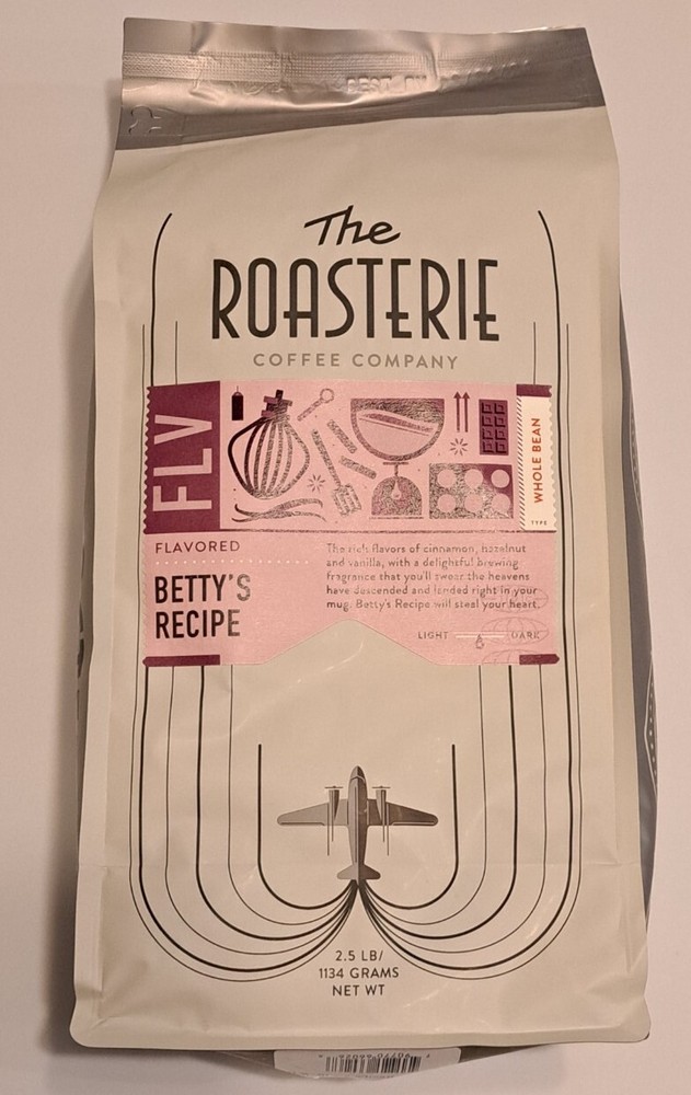 Kansas City The Roasterie Betty’s Recipe Flavored Whole Bean Coffee – 2.5 Pound