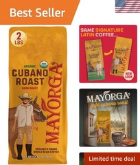 Slow Roasted 2lb Organic Dark Roast Whole Bean Coffee – Non-GMO & Kosher