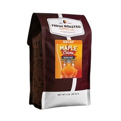 Decaf Maple Crème Whole Bean Coffee – Medium Roast, Kosher, 2 lb Freshly Roasted
