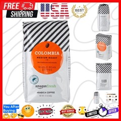 Luxury Colombian Whole Bean Coffee, Medium Roast – 3 x 12oz Bags for Freshness