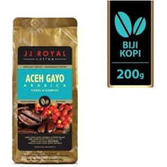JJ Royal Coffee Indonesia Coffee Aceh Gayo Arabica 200g Pack of 2