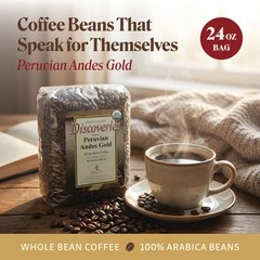 Organic Whole Bean Coffee, Peruvian Andes Gold, Medium Roast, USDA Organic, 1…