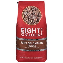 Eight O’Clock Original Ground & Whole Bean, Medium Roast Coffee, 40oz/38oz.