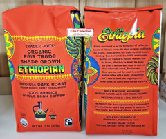 Trader Joe’s Organic Ethiopian Medium Dark Roast Whole Beean Coffee (2 Bags)