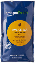 , Rwanda Whole Bean Coffee, Light Roast, 12 Ounce