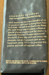 Starbucks Reserve Holiday Christmas Reserve 2025 Whole Bean Coffee (8.8oz/250g)