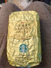 Starbucks 3-Region Blend, 2012. 8 Ounces, Whole Bean, Never Opened. Med Roast