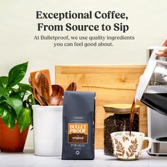 Clean Coffee Tested for Toxins Original Medium Roast Whole Bean Coffee 12oz 3PCS
