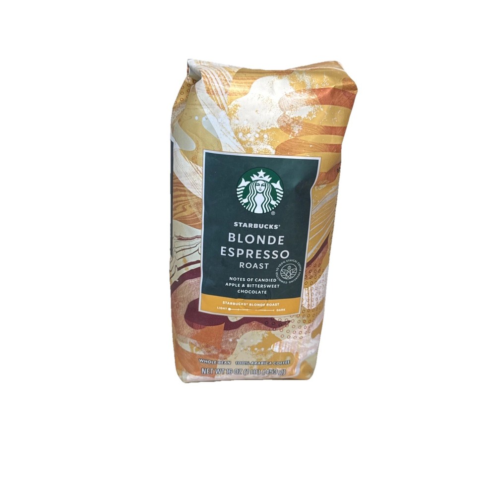 Starbucks – Blonde Espresso Roast – 100% Arabica Whole Bean Coffee – 1 lb Bag