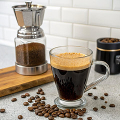 Crema E Aroma Whole Bean Coffee Blend, 2.2-Pound Bag , Balanced Medium Roast wit