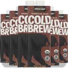 Cold Brew Espresso Roast Coffee By Wandering Bear 6Oz 6 Pack