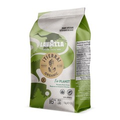 Lavazza Organic Tierra Whole Bean Coffee 2.2 lb Light Roast Italian Blend