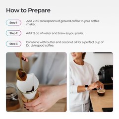 Organic Whole Bean Coffee with Moringa – Medium Roast, Vegan, Gluten-Free, 12 oz