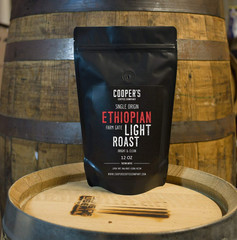 Ethiopian Bold Light Roast & Bourbon Barrel Aged Coffee 2Lb Whole Bean Set