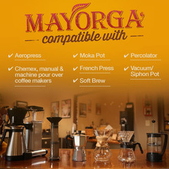 Mayorga Organic Coffee 5Lb Mayan Blend – Medium Roast Whole Bean Coffee Specialt