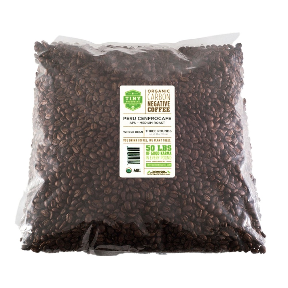 Tiny Footprint Coffee – Fair Trade Organic Peru APU 48 Ounce (Pack of 1)