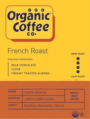 Organic Coffee Co. French Roast Whole Bean 32 Ounce (Pack of 1),