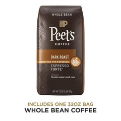 Dark Roast Whole Bean Coffee Espresso Forte 32oz Arabica Coffee Smooth Crema New