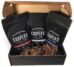 Kentucky Bourbon Barrel Aged Coffee Set – 3 Packs of Whole Bean 4Oz & 12Oz