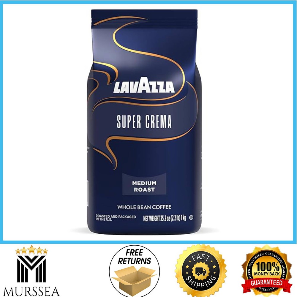 Lavazza Espresso Whole Bean 2.2 lb Medium Roast 100% Arabica, Sweet & Balanced