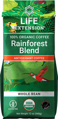 Rainforest Blend Whole Bean 100% Organic Coffee 12 oz