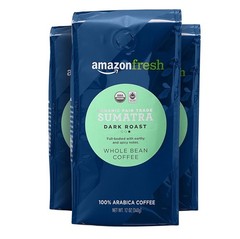 Organic Fair Trade Peru Whole Bean Coffee Medium Roast 12 Oz