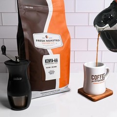 Kenya Aa 5 Lb 80 Oz Meddark Roast Kosher Whole Bean
