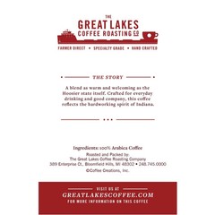 Great Lakes Medium Roast Whole Bean Coffee, Hoosier Blend, 32 oz. FREE SHPPING!