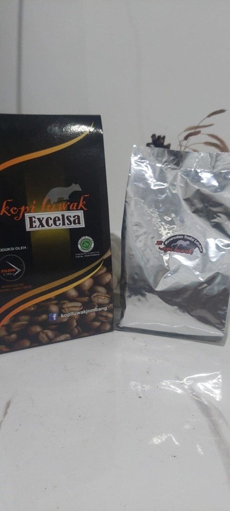 100gr Luwak Coffee Excelsa Java 100% Pure Wild Civet Whole Beans Coffee Roasted