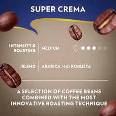 Arabica & Robusta Super Crema Coffee Blend – 35.2 oz Medium Roast Perfection