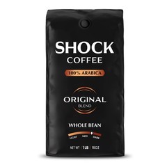1 Pound Coffee Whole Bean Strongest Caffeinated Natural High Caffeine Dark