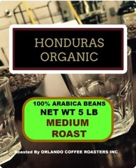 5 LBS ORGANIC HONDURAS STRICTA COFFEE BEANS 100% ARABICA