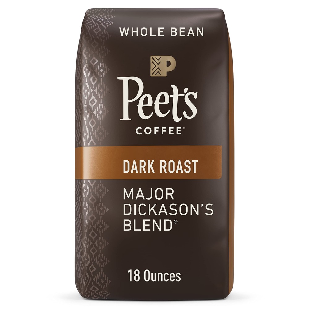 Peet’s Major Dickason’s Blend Dark Roast Whole Bean Coffee 18 Ounce Bag
