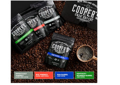 Bourbon Whiskey Barrel Aged Coffee Box Set 4 Whole Bean Single Origin Gift