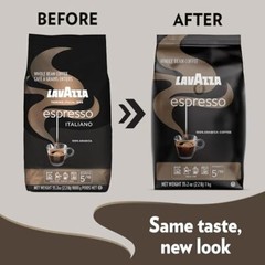 Espresso Whole Bean Coffee Blend Medium Roast 2.2 Pound Bag Packaging May Var…